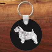 norwich_terrier キーホルダー (正面)