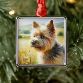 Norwich Terrier メタルオーナメント