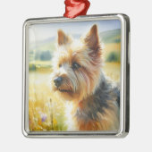 Norwich Terrier メタルオーナメント (左)