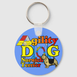 Norwich_Terrier_Agility キーホルダー