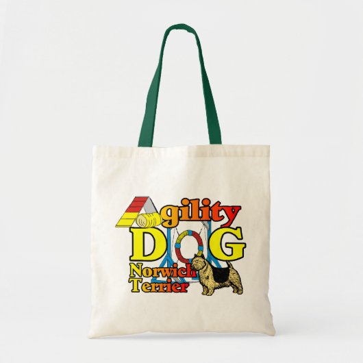 Norwich_Terrier_Agility トートバッグ (正面)