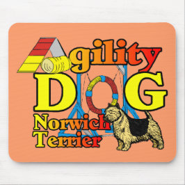 Norwich_Terrier_Agility マウスパッド