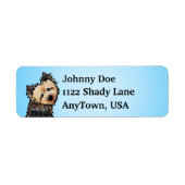 Norwich Terrier KiniArtラベル ラベル (正面)