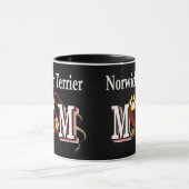 Norwich Terrier MOMギフト マグカップ (中央)