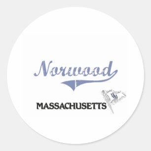 Norwoodマサチューセッツ都市クラシック ラウンドシール