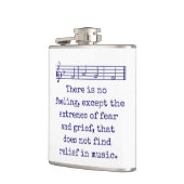 No's -感じ音楽引用文 フラスク (左)