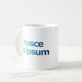 Nosce Te Ipsum-Know Thyself-Expressions コーヒーマグカップ (正面左)