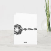 Nosegayとのビクトリアンなスタイルのサンキューカード サンキューカード (裏面)