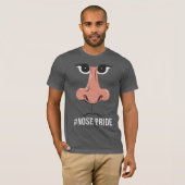 「#NosePride:プライドで機能ユニークを誇示 Tシャツ (正面フル)