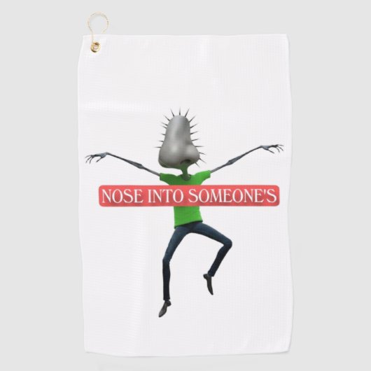 Nosey business ゴルフタオル (正面)