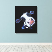 NoSeY CoW ' BeRTHa BeeTRooT ' BY SHiRLeY MacARTHuR キャンバスプリント (インサイチュ (ウッドフロア))