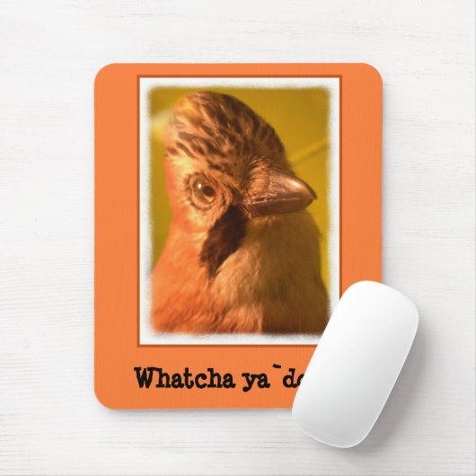 Nosey Jay Bird マウスパッド (マウス)
