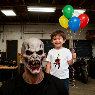 Nosey Robot Fan Adventure Shirt ベビーTシャツ