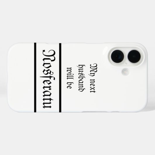 Nosferatu夫iPhoneケース Case-Mate iPhoneケース (裏面 (横))