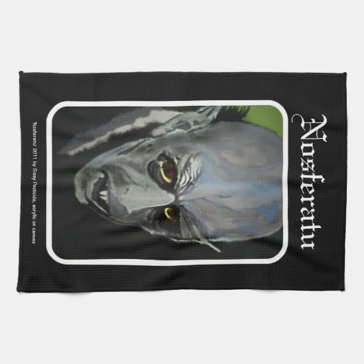 「Nosferatu」の(吸血鬼)アメリカ人のMoJoの台所タオル キッチンタオル (横)
