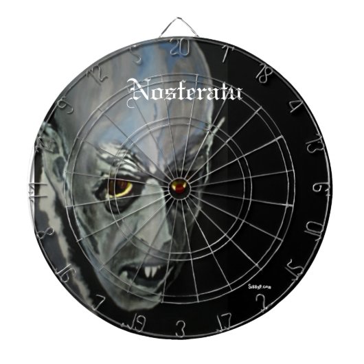 「Nosferatu」の(吸血鬼)投げ矢板 ダーツボード (正面)