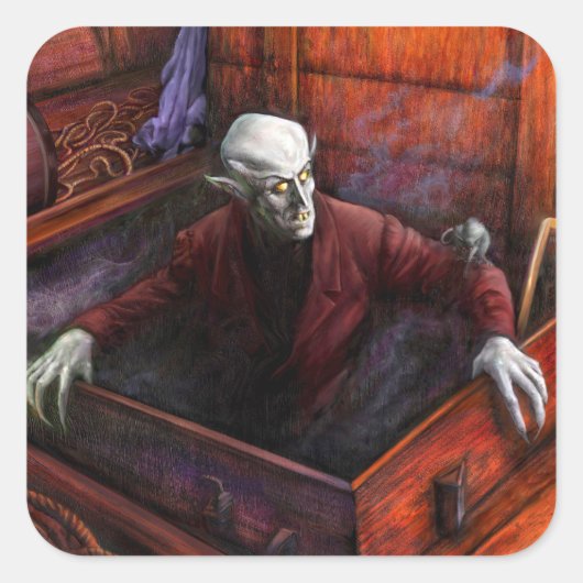 Nosferatu Demeter Full Scene Sticker スクエアシール (正面)