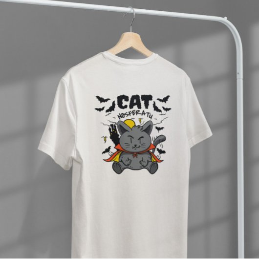 Nosferatu Vampire Cat Cartoon Tシャツ