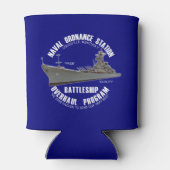 NOSLロゴ戦艦プログラムクーラーボックス 缶クーラー (裏面)