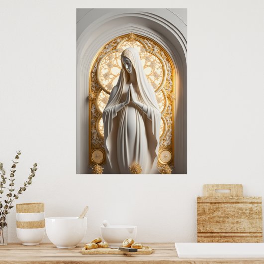 Nossa Senhora de Fatima - ByCreativeMinds ポスター (キッチン)