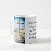 Nossa Senhora do Cabo Sanctuary,クロスと教会 コーヒーマグカップ (正面左)