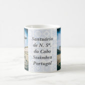 Nossa Senhora do Cabo Sanctuary,クロスと教会 コーヒーマグカップ (中央)