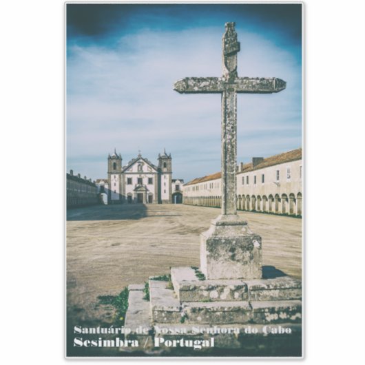 Nossa Senhora do Cabo Sanctuary,クロスと教会 シール (正面)