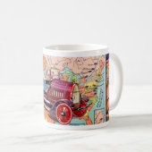 NOSTALGIA '30s BOY PEDAL CAR USAマップテーマ コーヒーマグカップ (正面右)