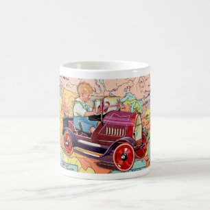 NOSTALGIA '30s BOY PEDAL CAR USAマップテーマ コーヒーマグカップ