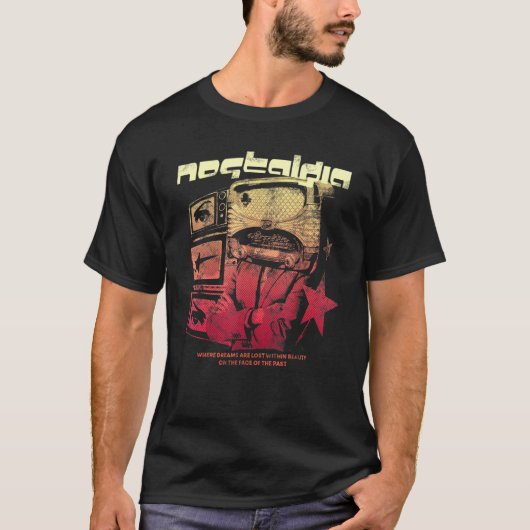 Nostalgia By Evantubeレトロヘッドサマー Tシャツ (正面)
