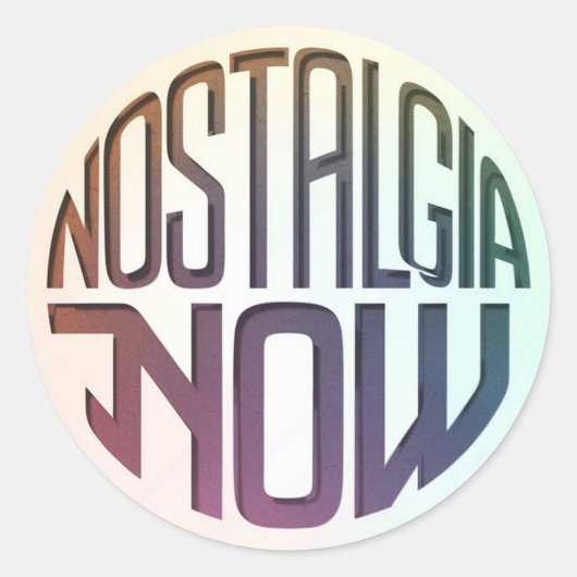 Nostalgia Nowロゴ ラウンドシール (正面)