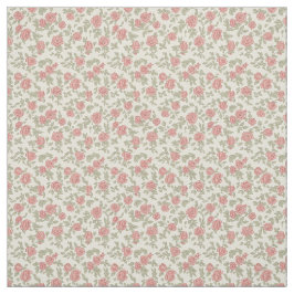 Nostalgic 1940s Dusty Rose & Sage Utility Floral ファブリック