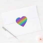 nostalgic arcade stripe :  ハートシール (封筒)