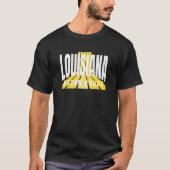 Nostalgic Baton Rouge Cool Purple & Yellow Louisia Tシャツ (正面)