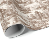 Nostalgic Brown Engraver Countryside Landscape ラッピングペーパー (ロールコーナー)