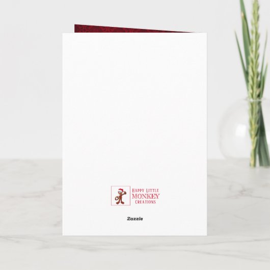 Nostalgic Candlelit Tree Christmas Card シーズンカード (裏面)