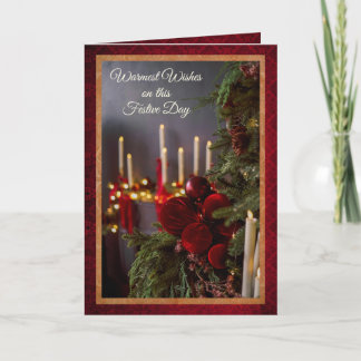 Nostalgic Candlelit Tree Christmas Card シーズンカード