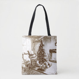 Nostalgic Christmas Home for Xmas Shopping トートバッグ