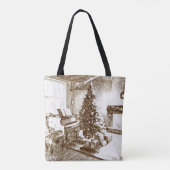 Nostalgic Christmas Home for Xmas Shopping トートバッグ (裏面)