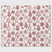 Nostalgic Christmas Red ラッピングペーパー (フラット)