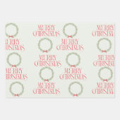 Nostalgic Christmas Wrapping Paper ラッピングペーパーシート (正面3)