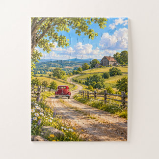 Nostalgic Country Road Jigsaw Puzzle ジグソーパズル