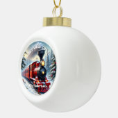 Nostalgic Festive Train Ceramic Ball Ornament  セラミックボールオーナメント (右)