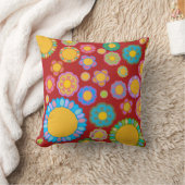 Nostalgic Flora Red クッション (ブランケット)