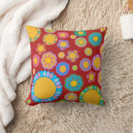 Nostalgic Flora Red クッション