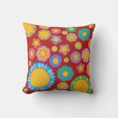 Nostalgic Flora Red クッション (正面)