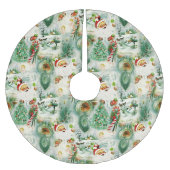 Nostalgic Kitschmas  ブラッシュドポリエステルツリースカート (正面)