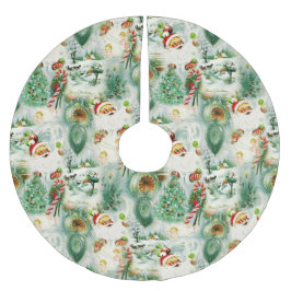 Nostalgic Kitschmas  ブラッシュドポリエステルツリースカート