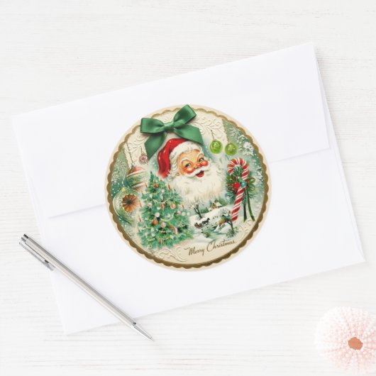 Nostalgic Kitschmas  ラウンドシール (封筒)