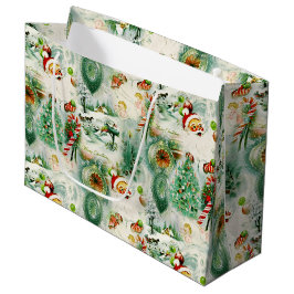 Nostalgic Kitschmas  ラージペーパーバッグ